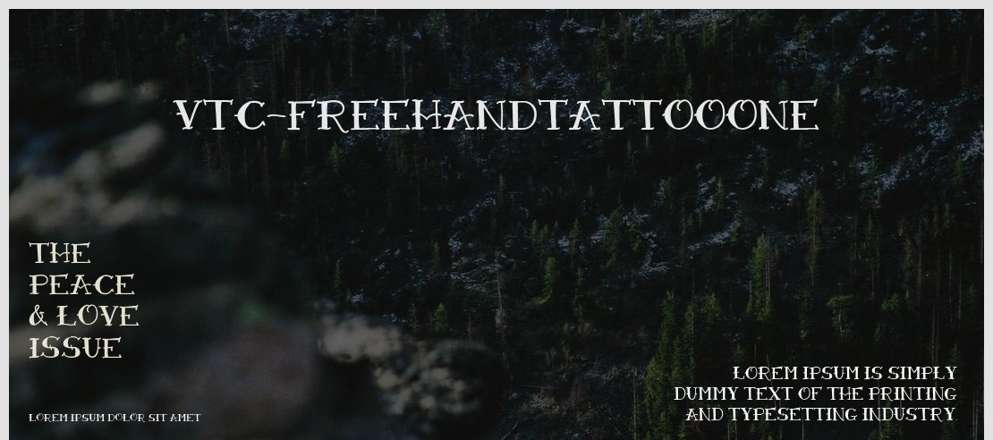 VTC-FreehandTattooOne Font