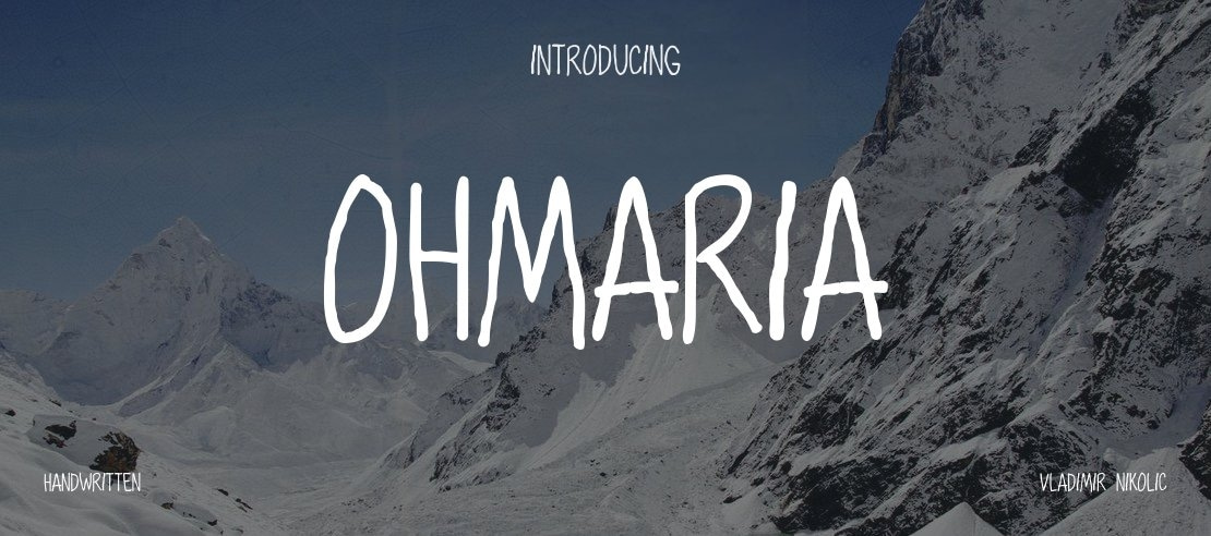 OhMaria Font Family