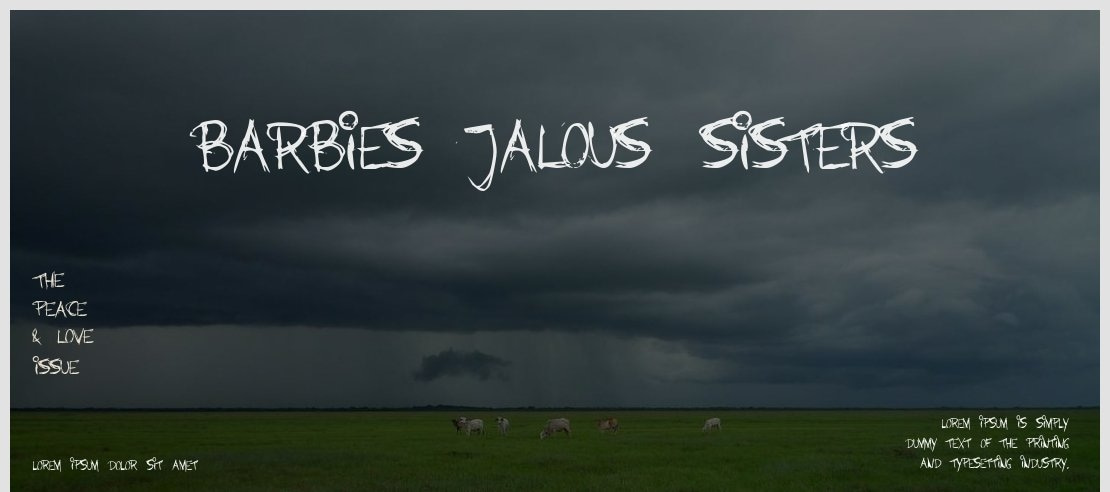 Barbies Jalous Sisters Font