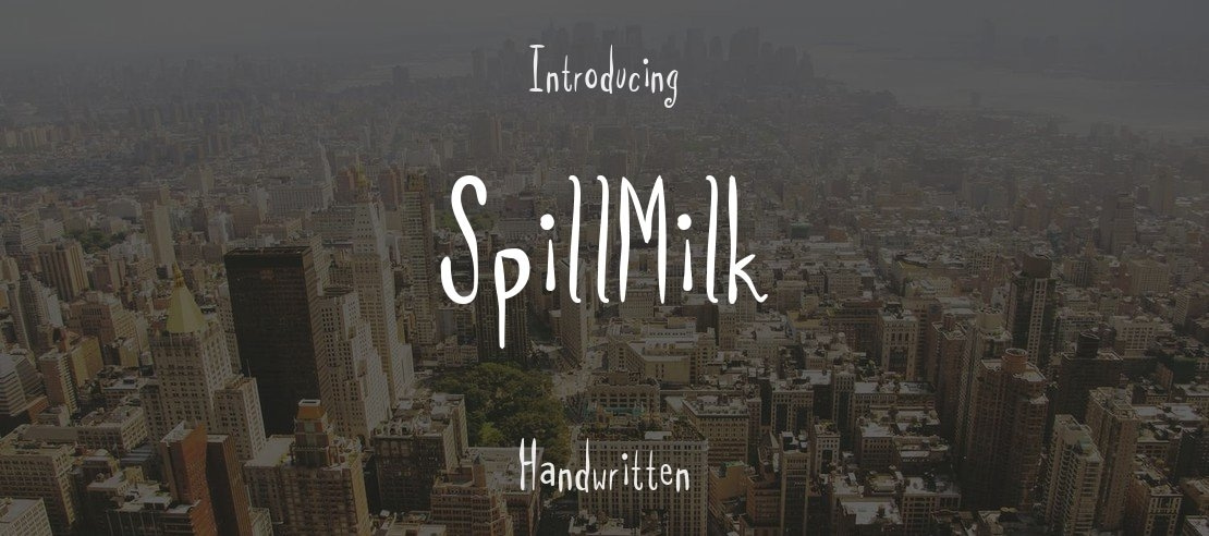 SpillMilk Font