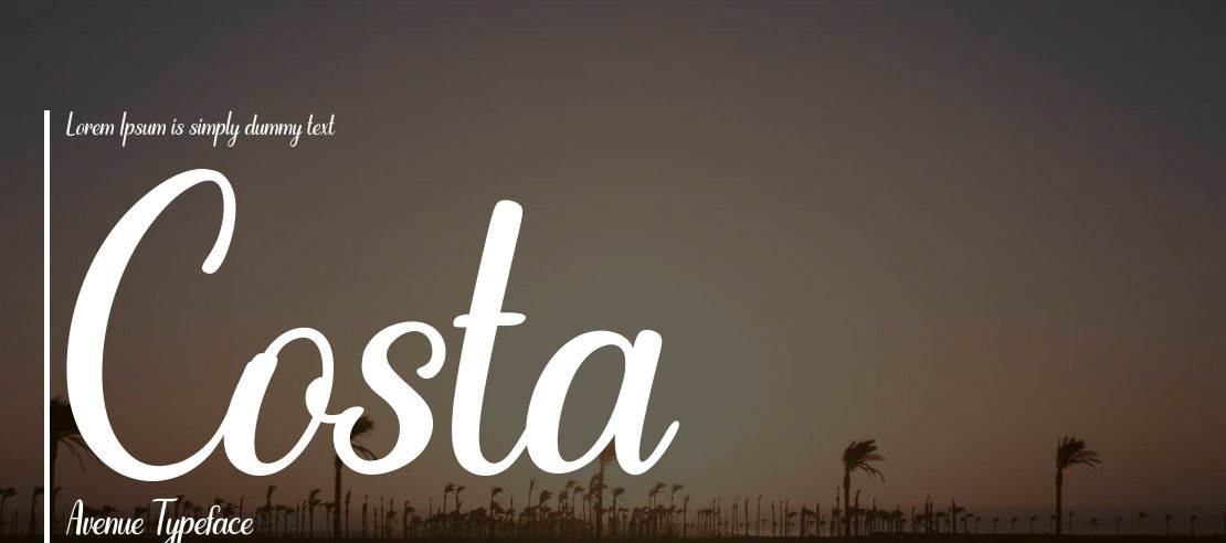 Costa Avenue Font