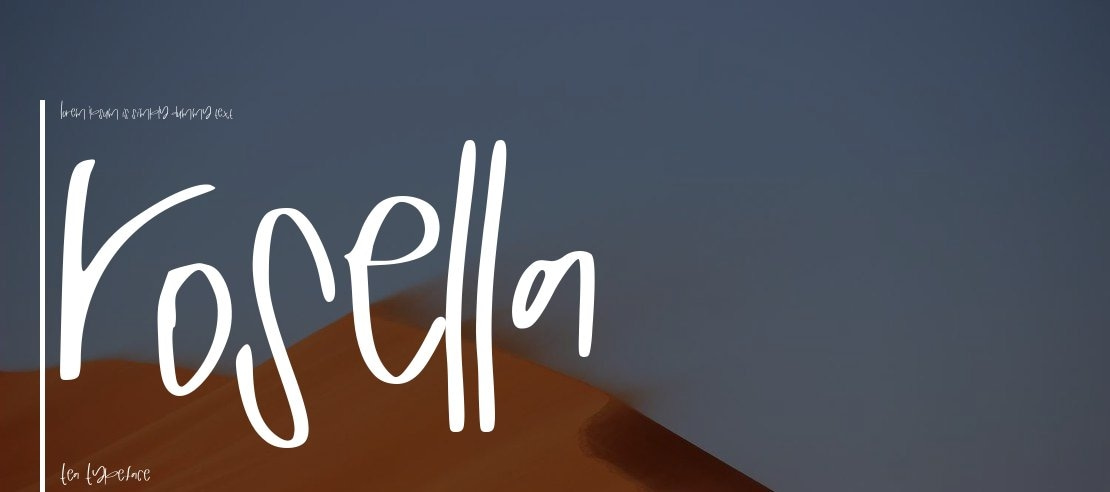 Rosella Tea Font