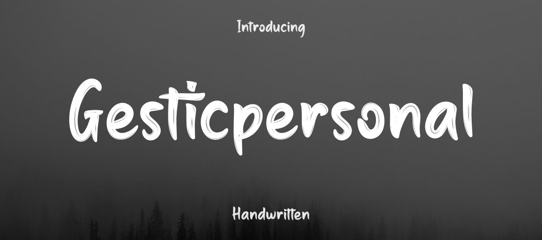 Gesticpersonal Font