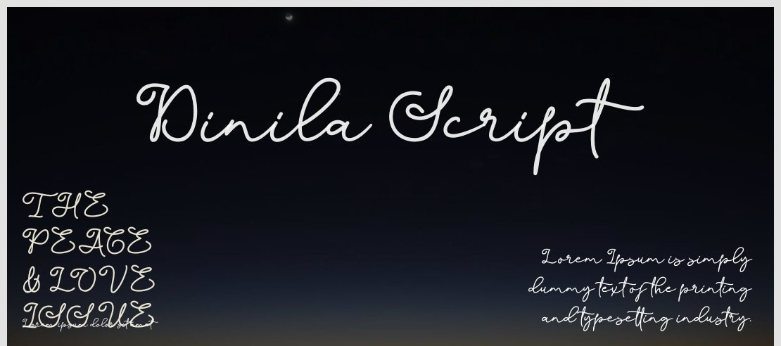 Dinila Script Font Family