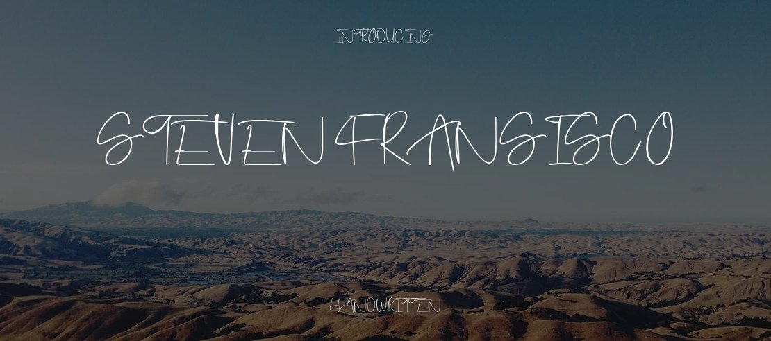 Steven Fransisco Font