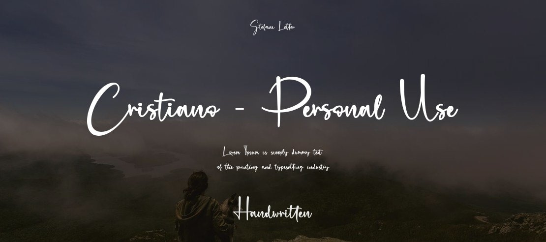 Cristiano - Personal Use Font