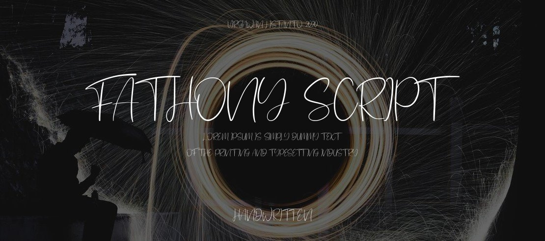 Fathony Script Font