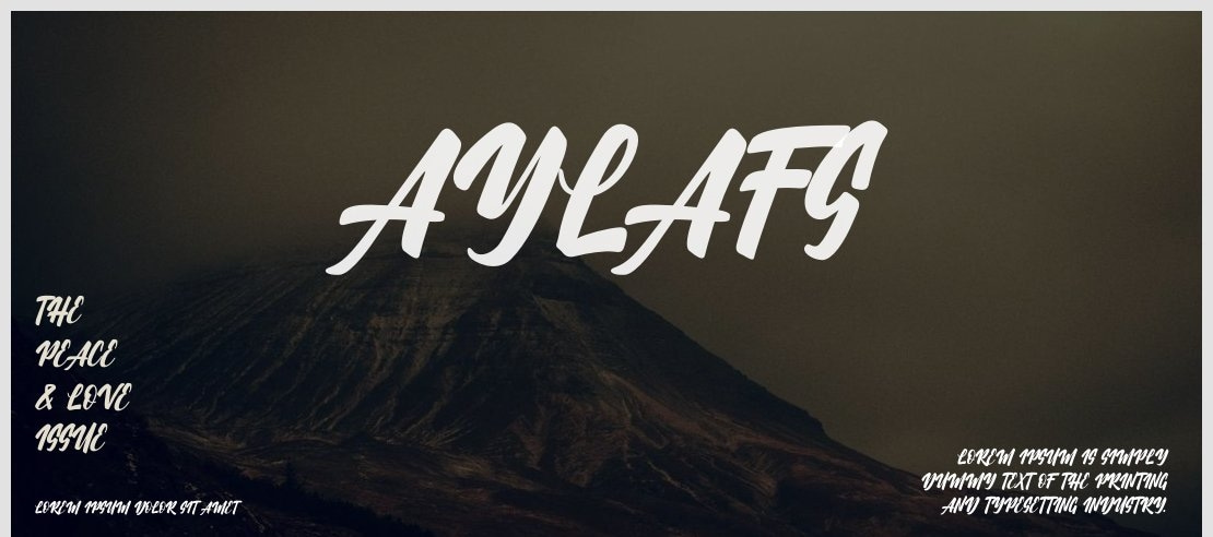 Aylafs Font