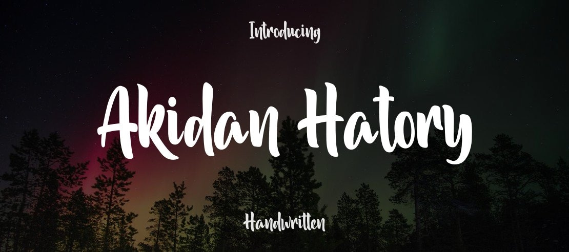 Akidan Hatory Font