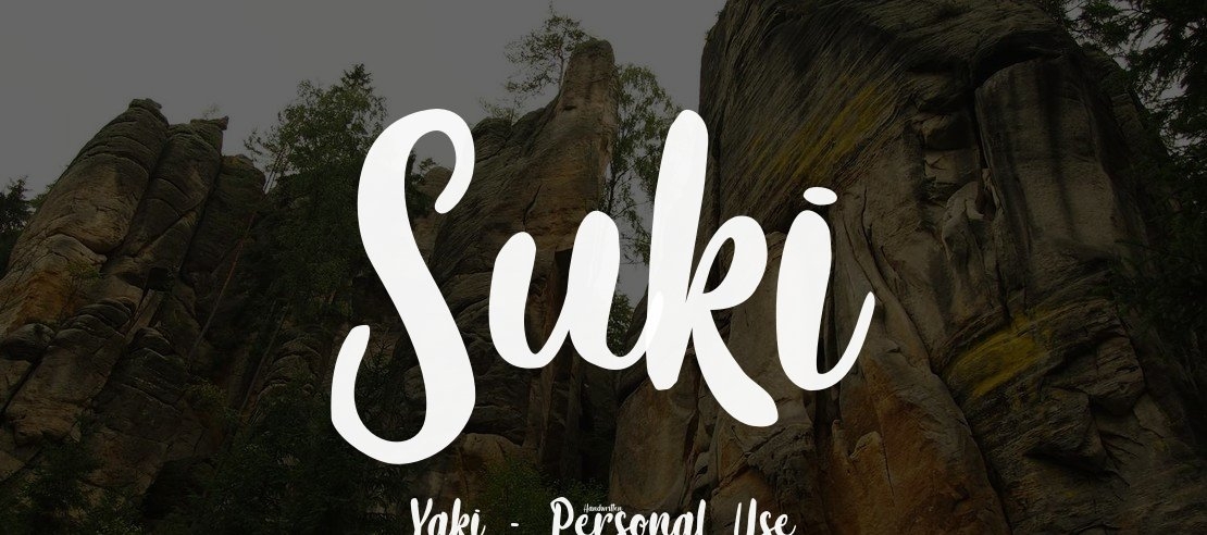 Suki Yaki - Personal Use Font