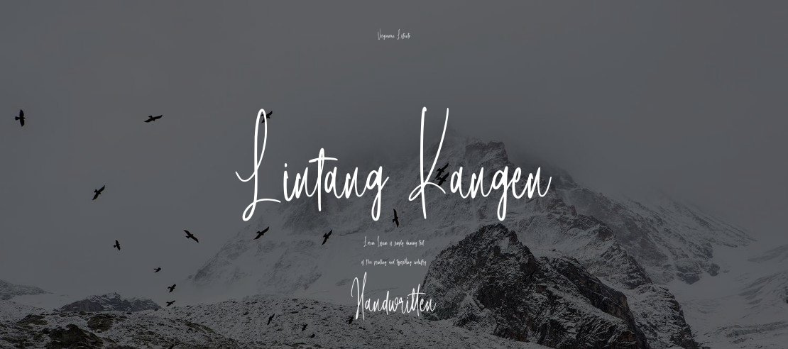 Lintang Kangen Font