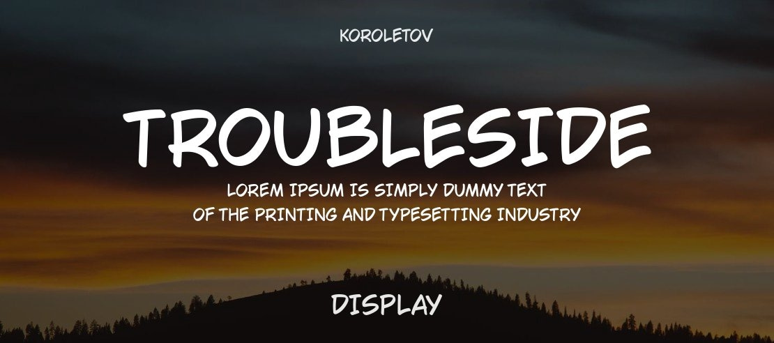 TroubleSide Font