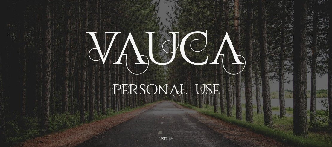 Vauca Personal Use Font