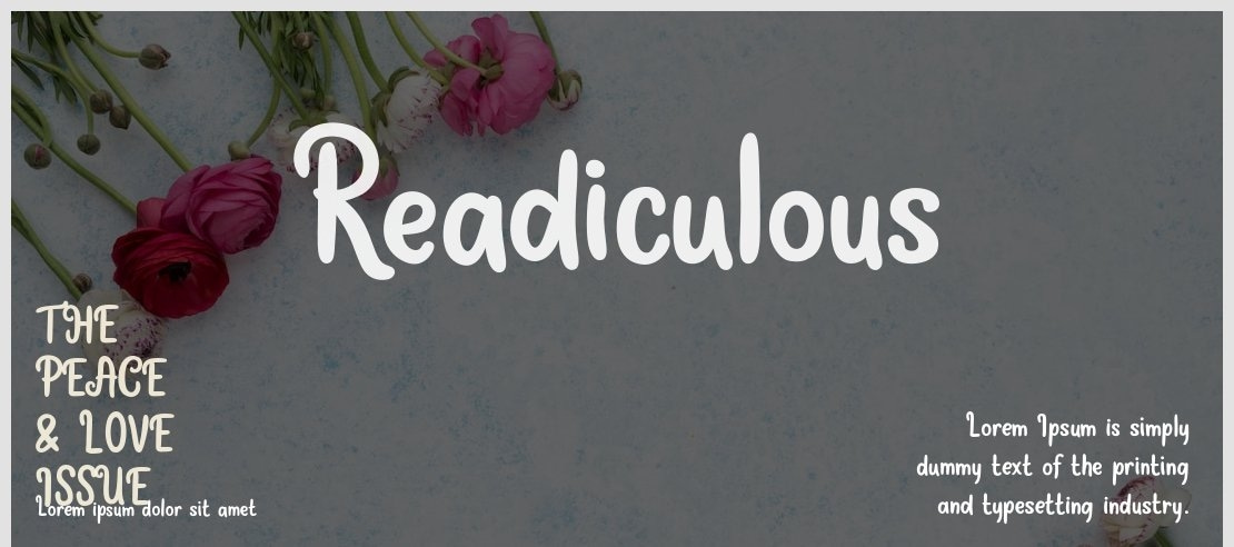 Readiculous Font
