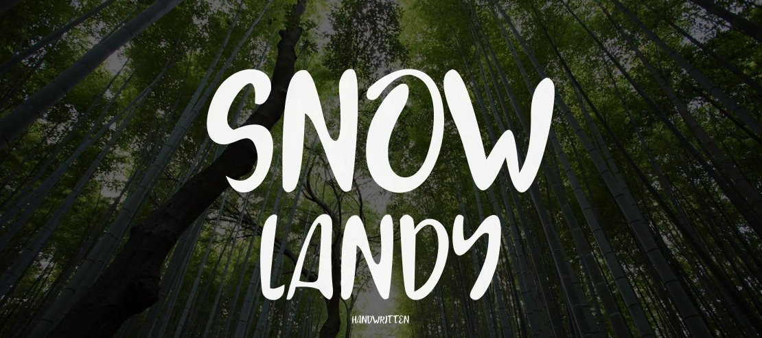 SNOW LANDY Font