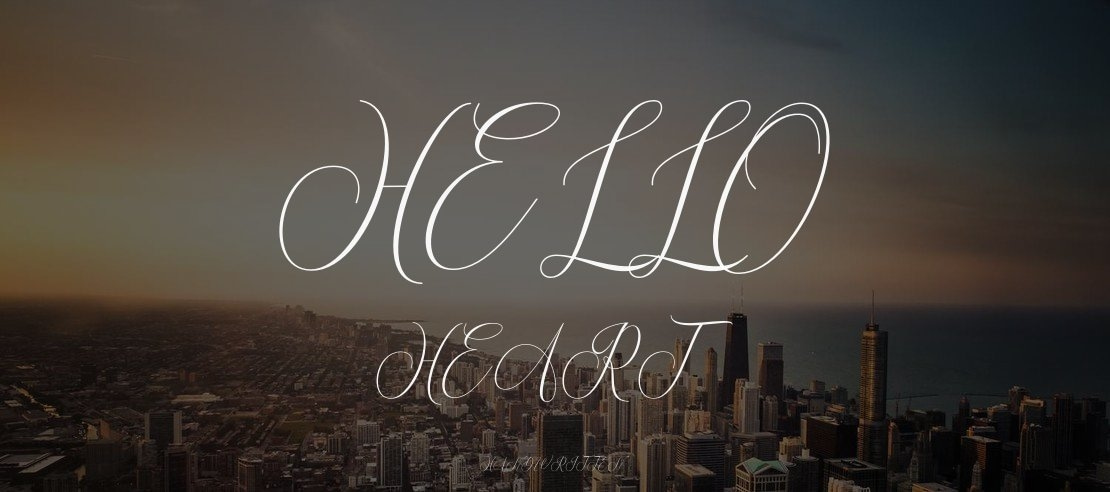 hello heart Font