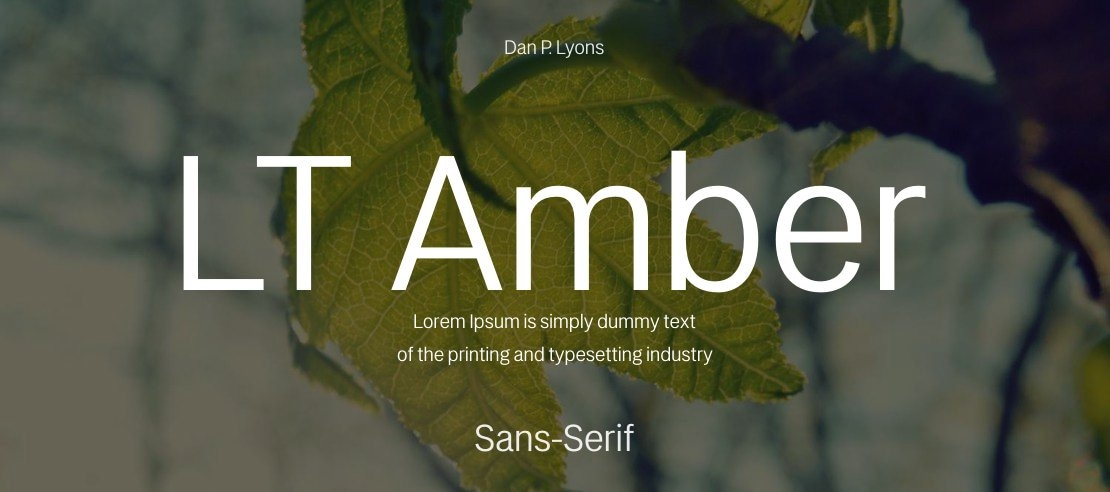 LT Amber Font Family