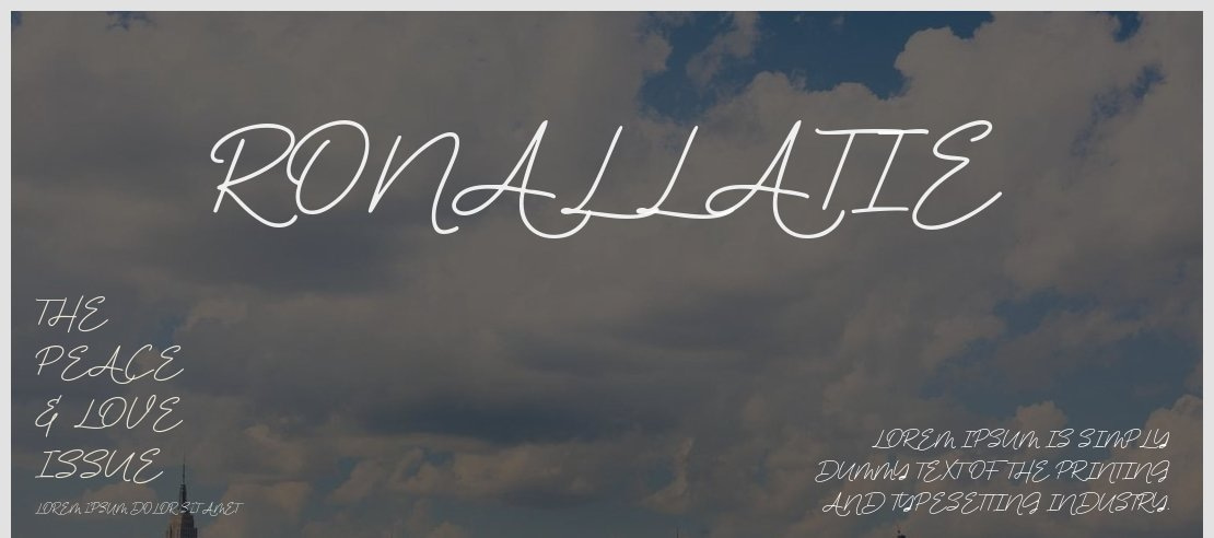 Ronallatie Font