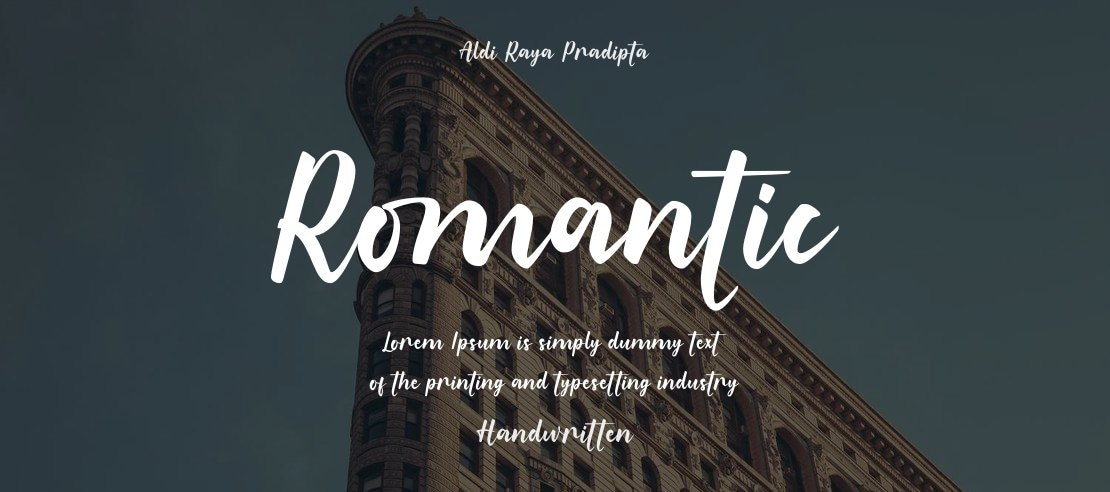 Romantic Font Family