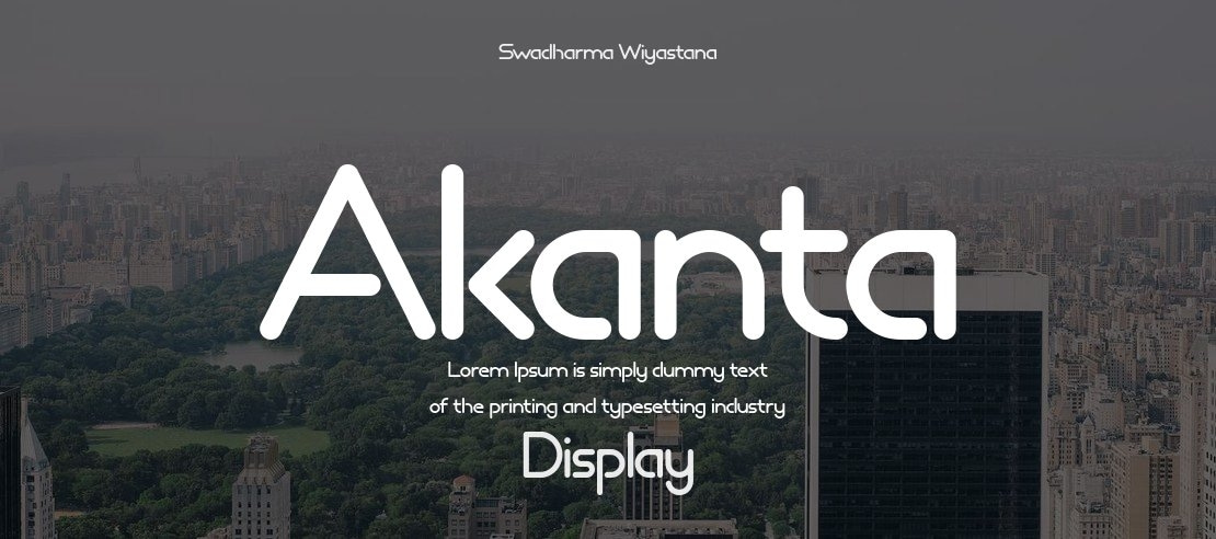 Akanta Font