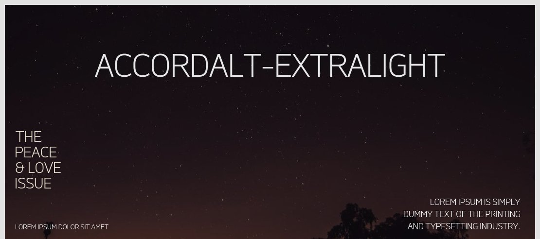 AccordAlt-ExtraLight Font