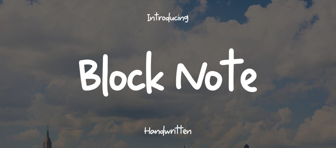 Block Note Font