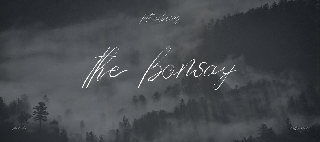 the bonsay Font