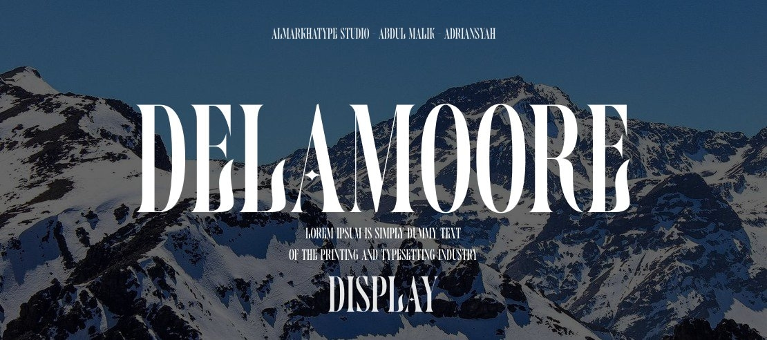 Delamoore Font