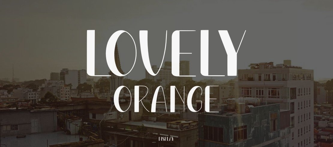 Lovely Orange Font Family