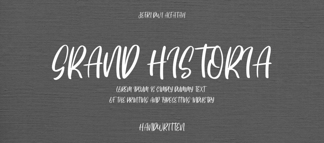 Grand Historia Font