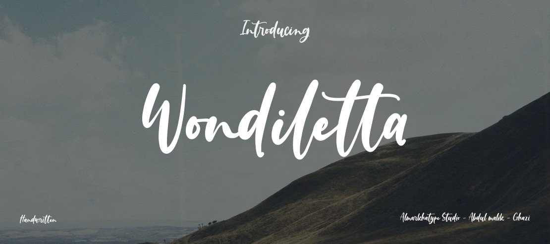 Wondiletta Font