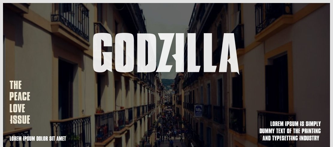 GODZILLA Font Family