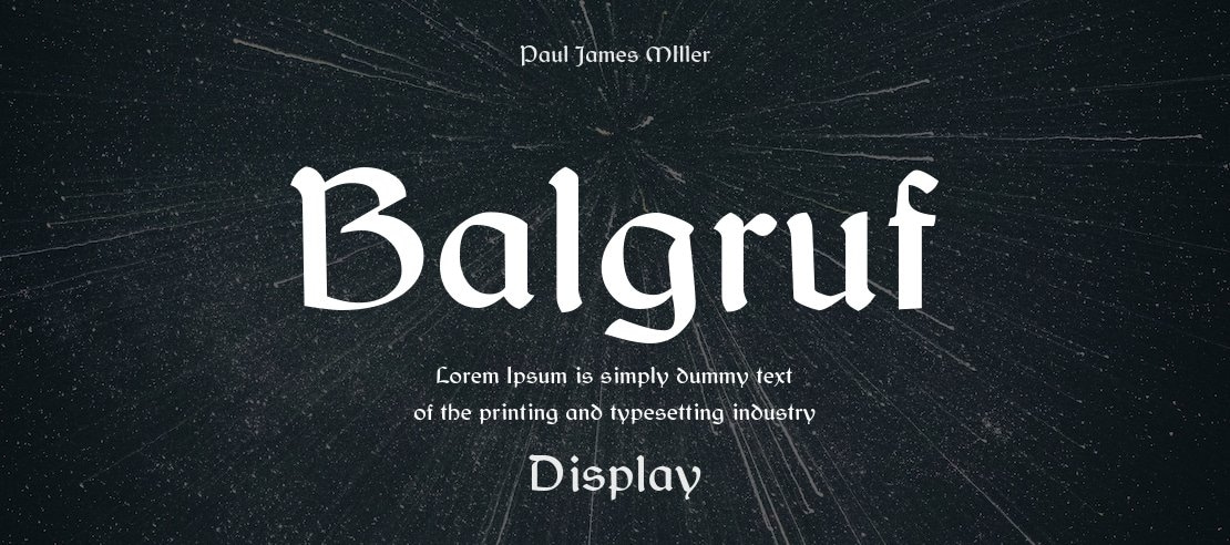 Balgruf Font Family