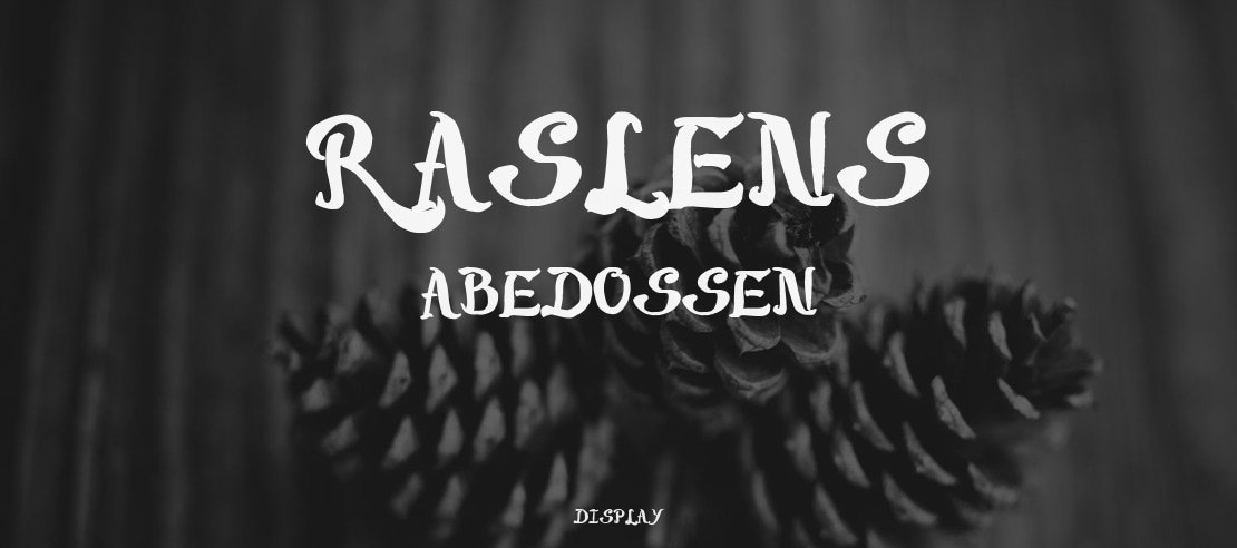 Raslens Abedossen Font Family