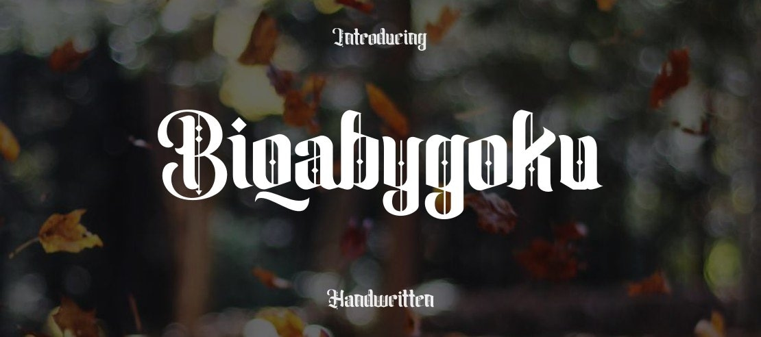 Biqabygoku Font