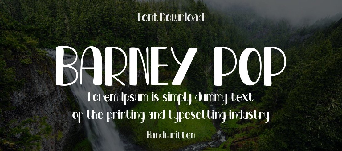 BARNEY POP Font