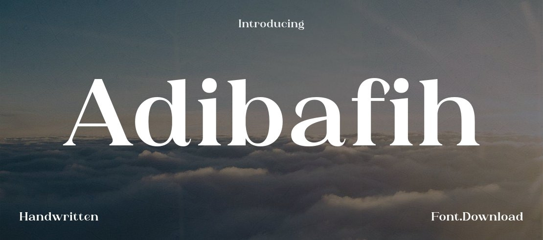 Adibafih Font