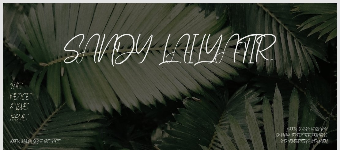 Sandy Lailyatir Font