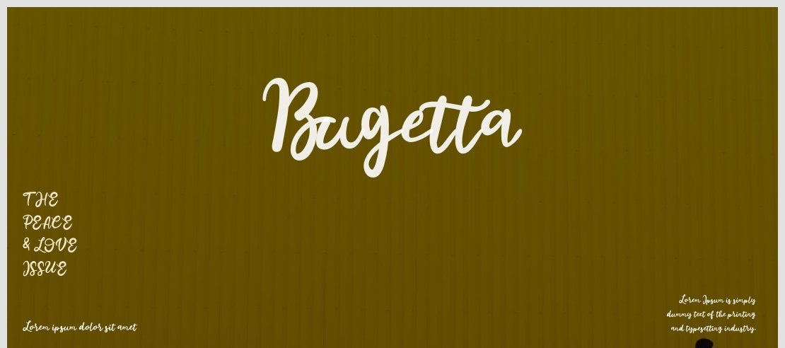 Bugetta Font