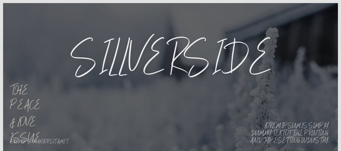 Sillverside Font