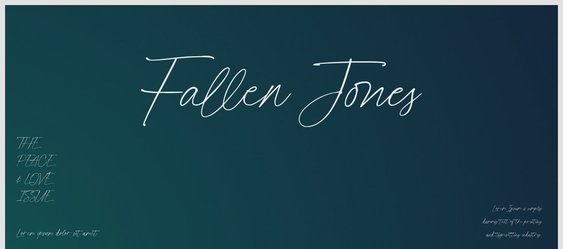 FallenJones Font