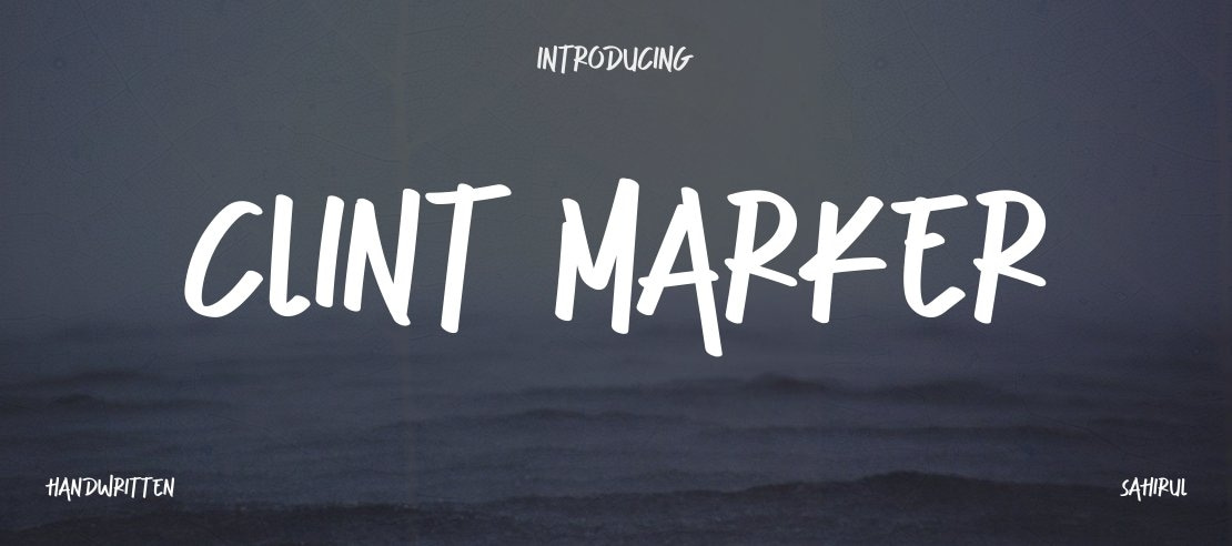 Clint Marker Font