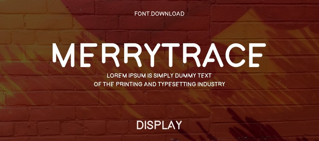 MerryTrace Font