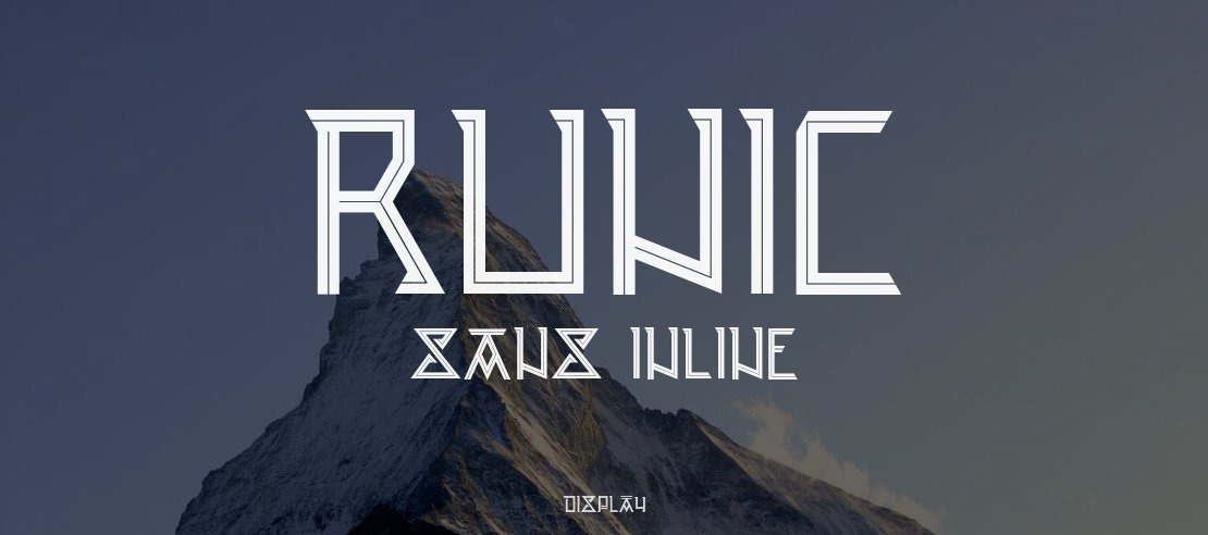 Runic Sans Inline Font Family