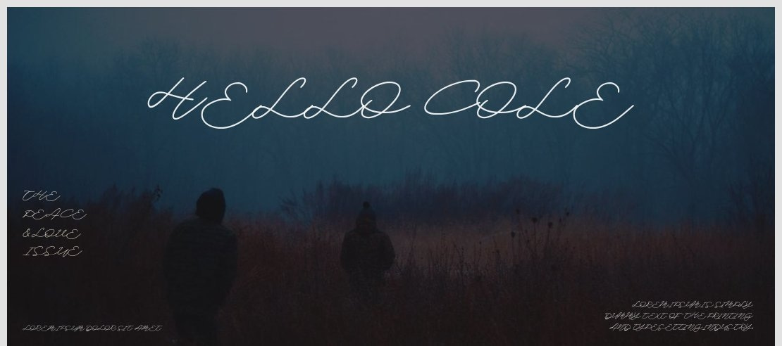 Hello Cole Font