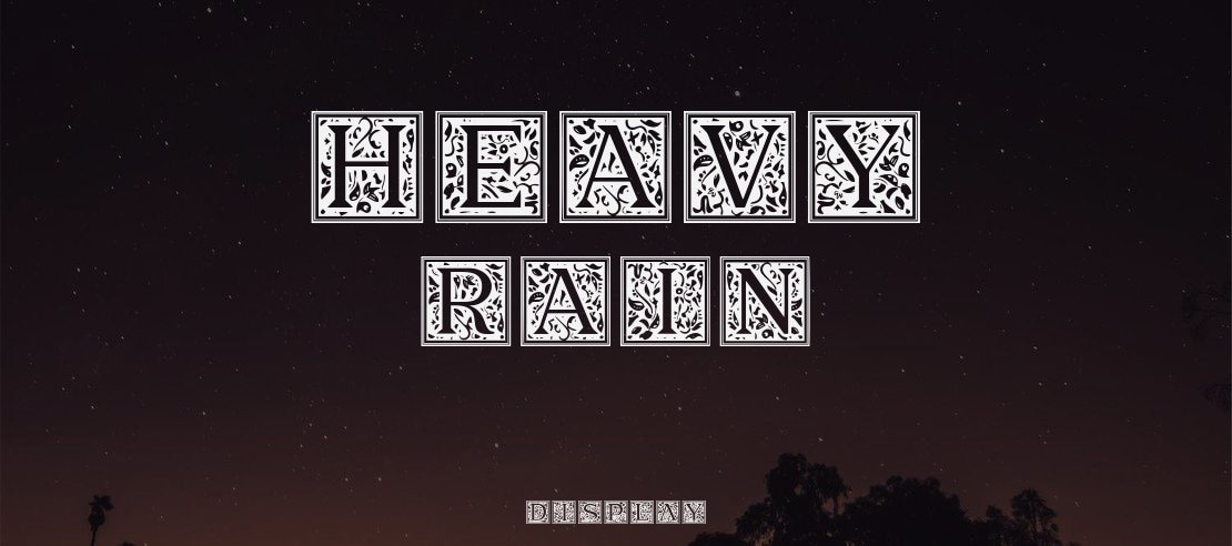 Heavy Rain Font Family