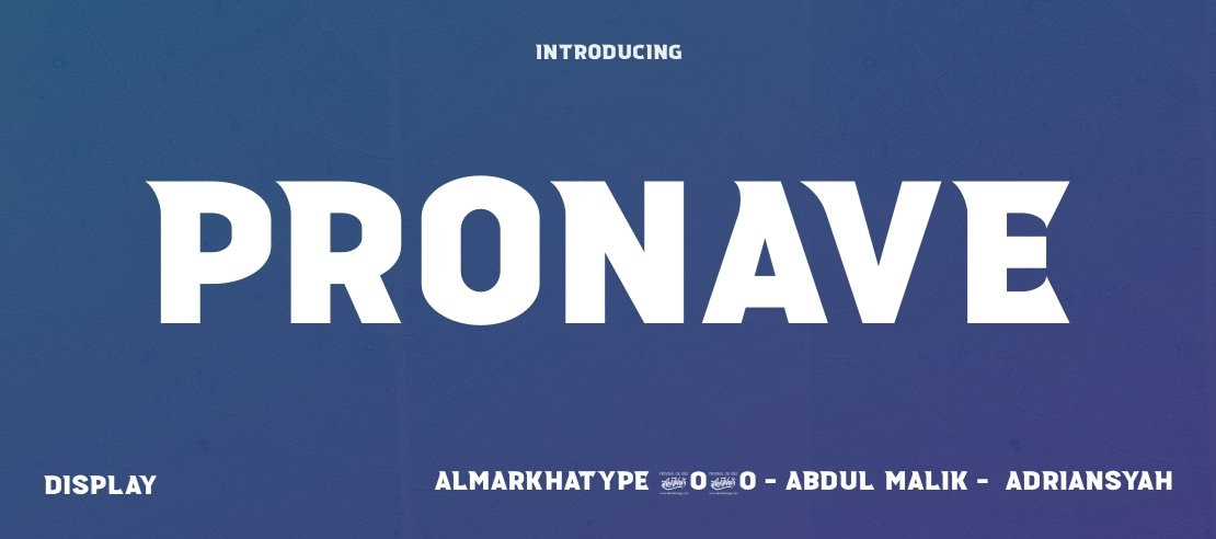 Pronave Font