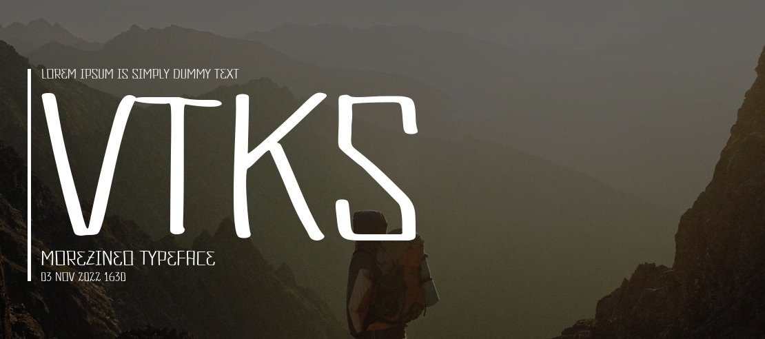 Vtks Morezineo Font