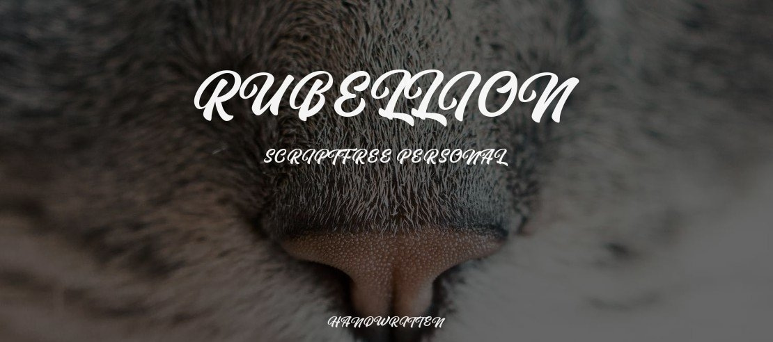 Rubellion Script FREE Personal Font