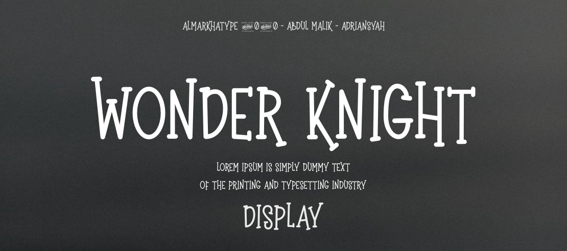 Wonder Knight Font